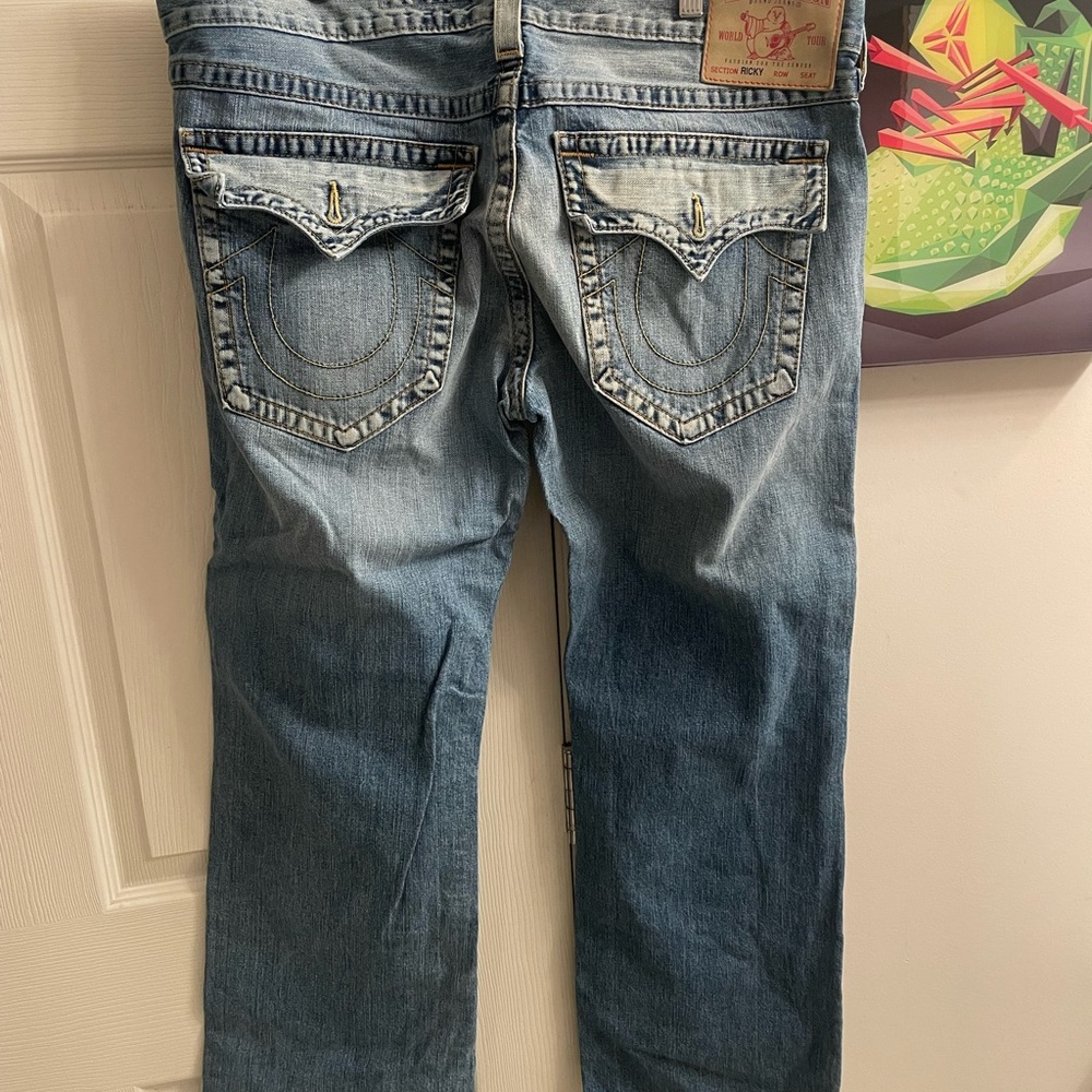 True Religion “Ricky” jeans.  Size 38. Worn once